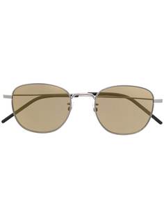 Saint Laurent Eyewear солнцезащитные очки New Wave в круглой оправе