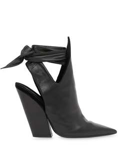 Burberry мюли с завязками и заостренным носком