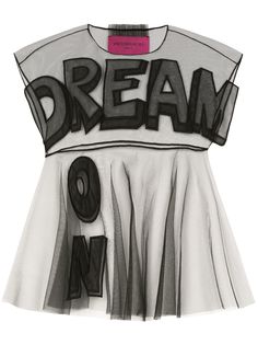 Viktor & Rolf прозрачная блузка с аппликацией Dream On