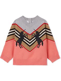 Burberry Kids джемпер с вышивкой