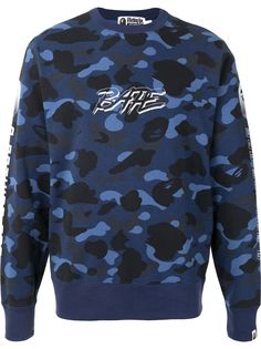 A BATHING APE® толстовка с камуфляжным принтом и логотипом