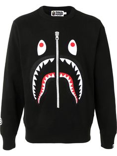 A BATHING APE® толстовка с круглым вырезом и принтом Bape