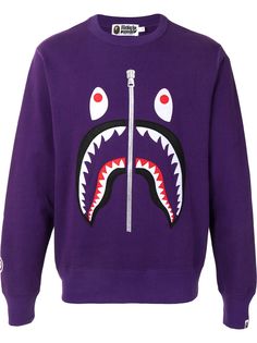 A BATHING APE® толстовка с круглым вырезом и принтом
