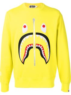 A BATHING APE® толстовка с круглым вырезом и принтом Bape