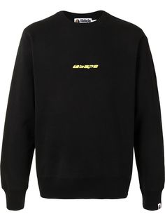 A BATHING APE® толстовка с круглым вырезом и логотипом Bape