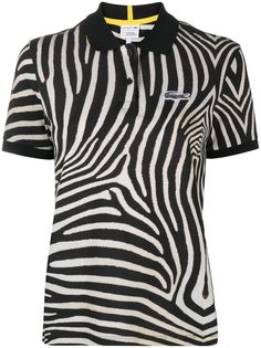 Lacoste рубашка с короткими рукавами и зебровым принтом