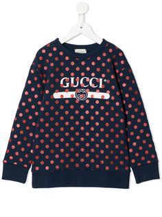 Gucci Kids толстовка в горох