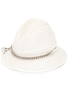 Christian Dior шляпа-федора pre-owned с узором Trotter