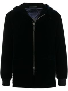 Giorgio Armani стеганая куртка с капюшоном
