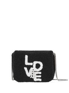 Burberry мини-сумка Lola с узором Love