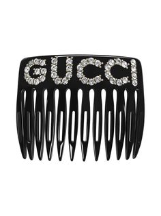 Gucci гребень с декорированным логотипом