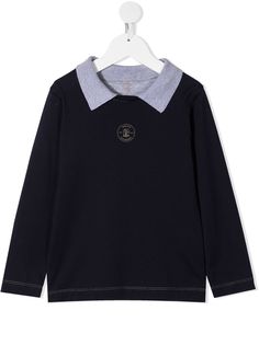 Brunello Cucinelli Kids рубашка поло с логотипом