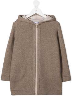 Brunello Cucinelli Kids длинное худи на молнии