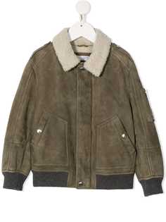 Brunello Cucinelli Kids дубленка на молнии