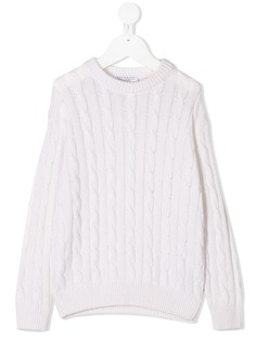 Brunello Cucinelli Kids джемпер фактурной вязки