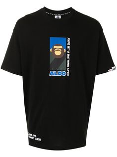 AAPE BY *A BATHING APE® футболка с графичным принтом и круглым вырезом