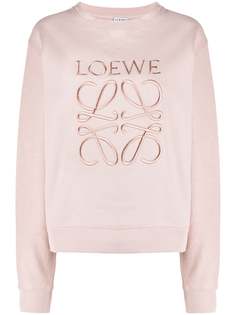 LOEWE толстовка с вышивкой Anagram