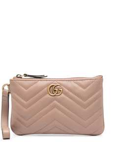 Gucci кошелек GG Marmont с ремешком на запястье