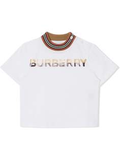 Burberry Kids футболка с принтом