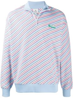 Lacoste полосатый джемпер с нашивкой-логотипом