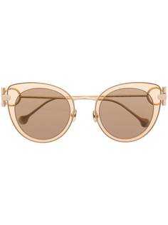 Salvatore Ferragamo Eyewear солнцезащитные очки в оправе кошачий глаз