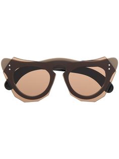 Marni Eyewear солнцезащитные очки в геометричной оправе