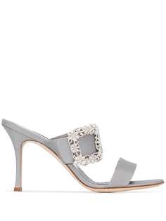 Manolo Blahnik мюли Gable Jewel 90 с ремешками