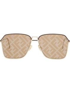 Fendi Eyewear солнцезащитные очки-авиаторы Grid