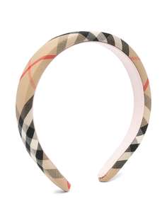 Burberry Kids ободок в клетку