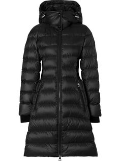 Burberry пуховик в рубчик