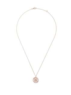 De Beers Jewellers 18kt rose gold Enchanted Lotus Openwork Medal diamond necklace