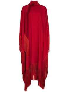 Taller Marmo платье-кейп Mrs. Ross с бахромой