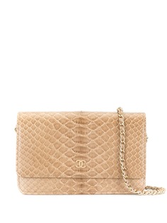 Chanel Pre-Owned сумка WOC с тиснением под кожу змеи
