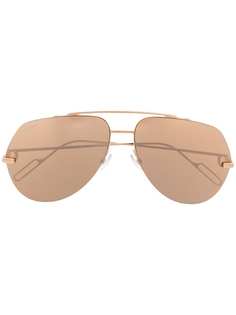 Cartier Eyewear солнцезащитные очки-авиаторы с зеркальными линзами