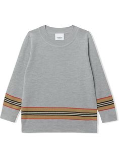 Burberry Kids джемпер в полоску Icon Stripe