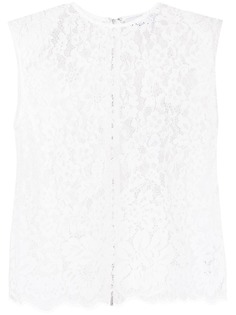Self-Portrait кружевной топ без рукавов