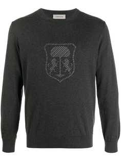Corneliani джемпер с вышитым логотипом