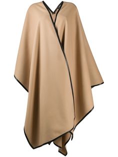 Balmain кейп с драпировкой и запахом