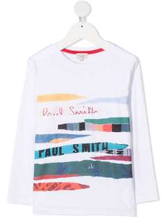 Paul Smith Junior футболка с длинными рукавами и графичным принтом