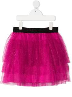 Alberta Ferretti Kids многослойная юбка с блестками