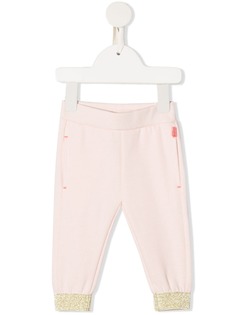 Billieblush спортивные брюки с эффектом металлик
