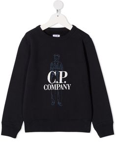 C.P. Company Kids толстовка с длинными рукавами и логотипом