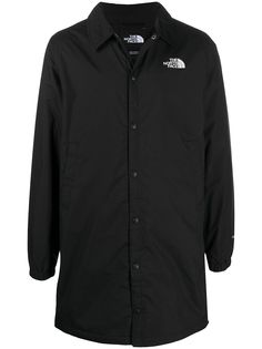 The North Face длинный пуховик с логотипом