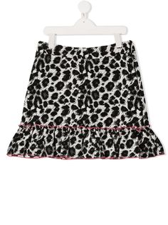 Mariuccia Milano Kids юбка мини с леопардовым принтом