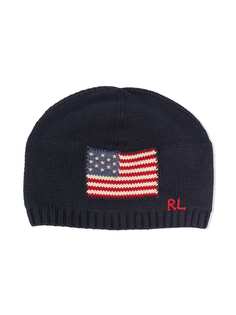 Ralph Lauren Kids шапка бини с вышитым логотипом
