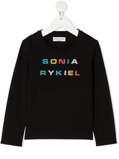 Sonia Rykiel толстовка с логотипом и блестками
