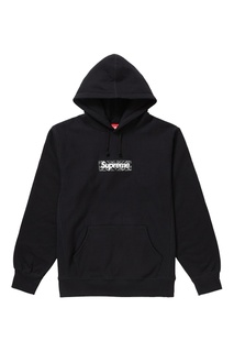 Черное худи Bandana Box Logo Hoodie Black Supreme