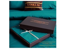 Комплект постельного белья изумрудные холмы (vanillas home) бирюзовый 150x210 см.