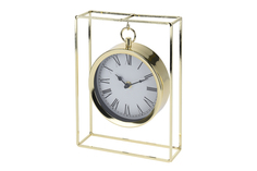 Часы настольные подвесные металлические золотые (garda decor) золотой 18.0x25.0x5.0 см.