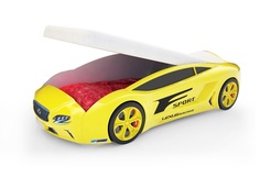 Кровать-машина карлсон roadster лексус с подъемным механизмом (magic cars) желтый 105x49x174 см.